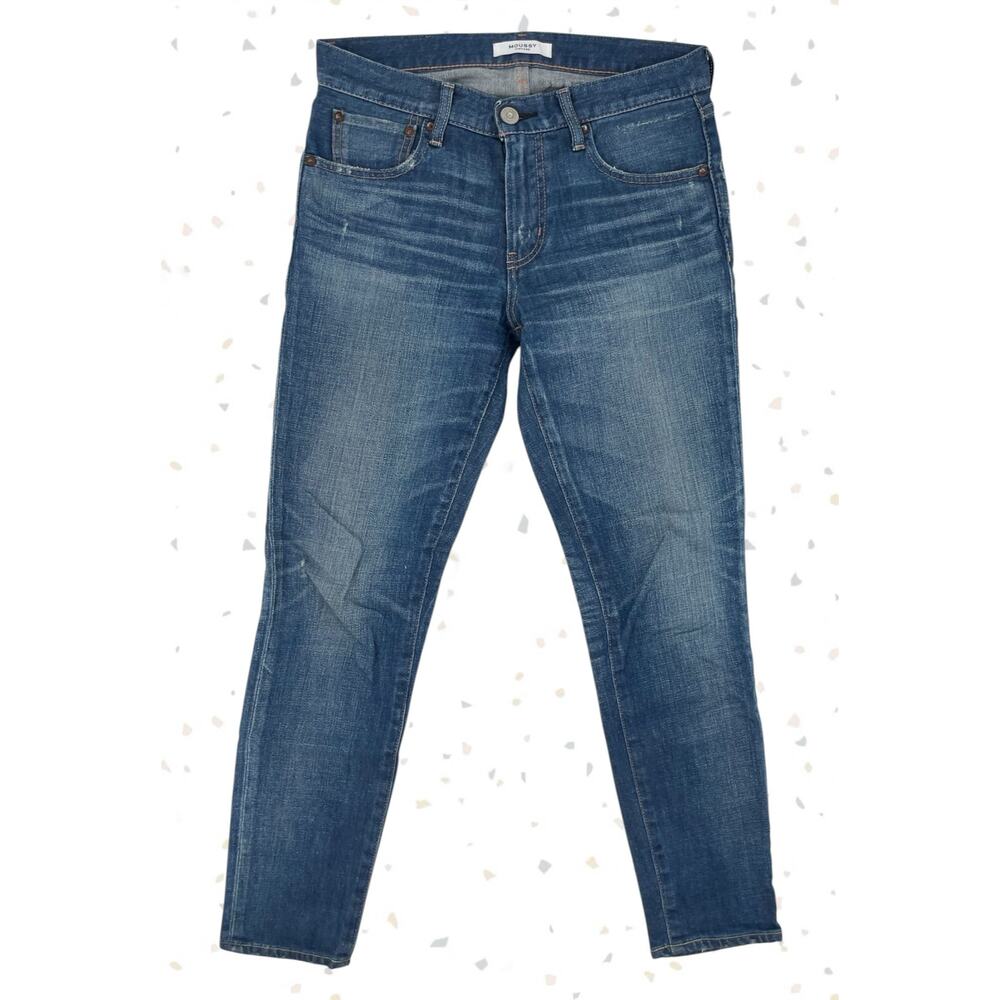 Moussy Vintage Elgin Blue Jeans Premium Japanese Denim Two Tone Pocket Size 27